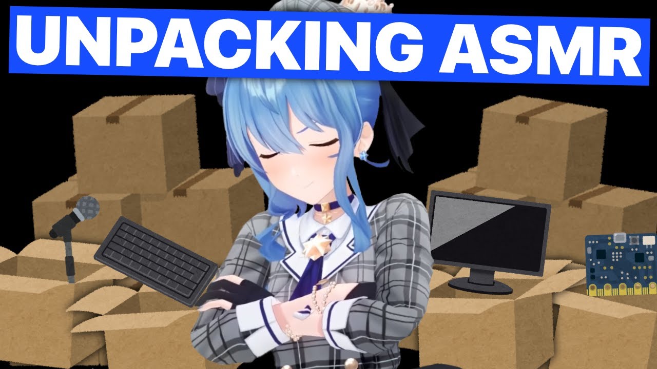 Suisei's Unpacking ASMR (Hoshimachi Suisei /Hololive) [Eng Subs]
