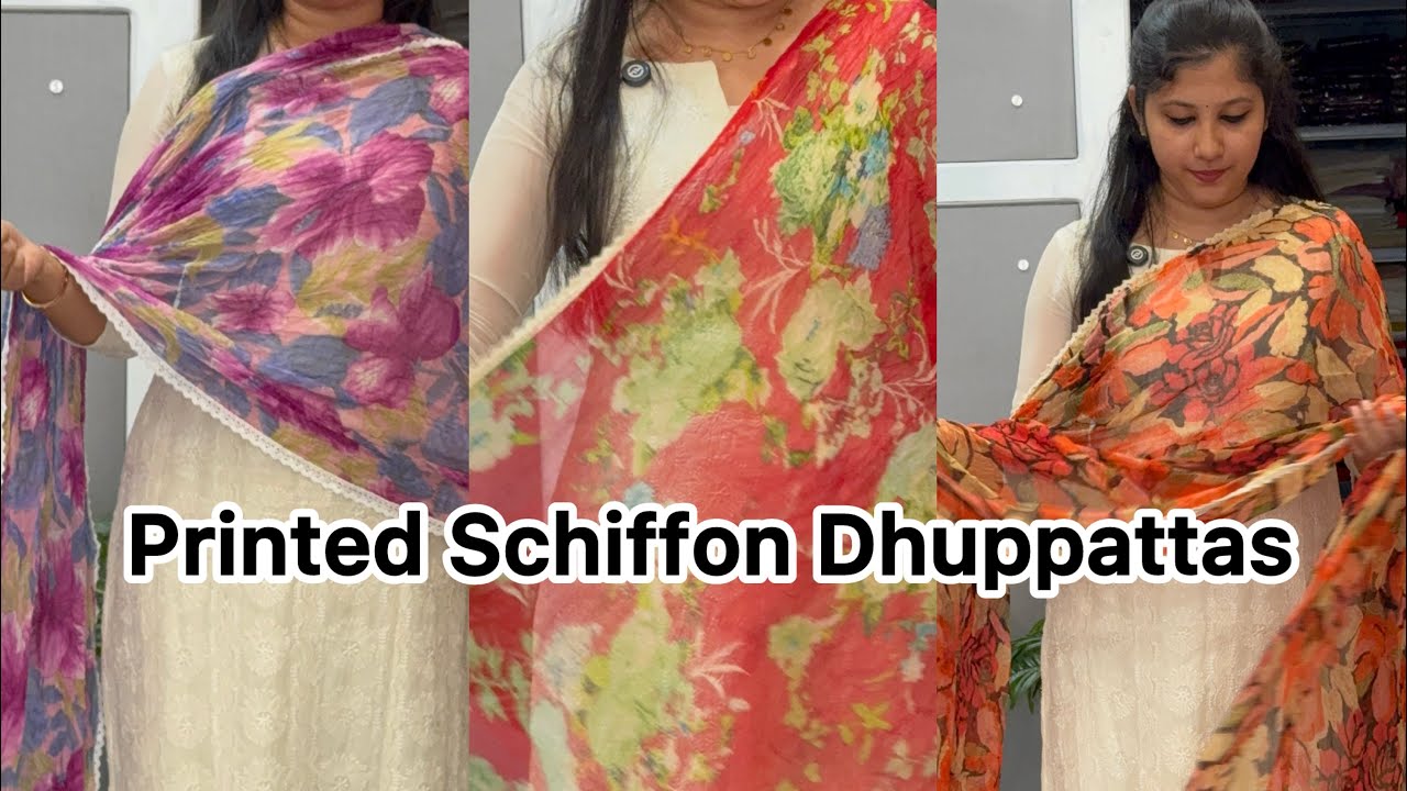 Printed Schiffon Dhuppatta Restocked 😍😍✨✨@Eza_fabz 