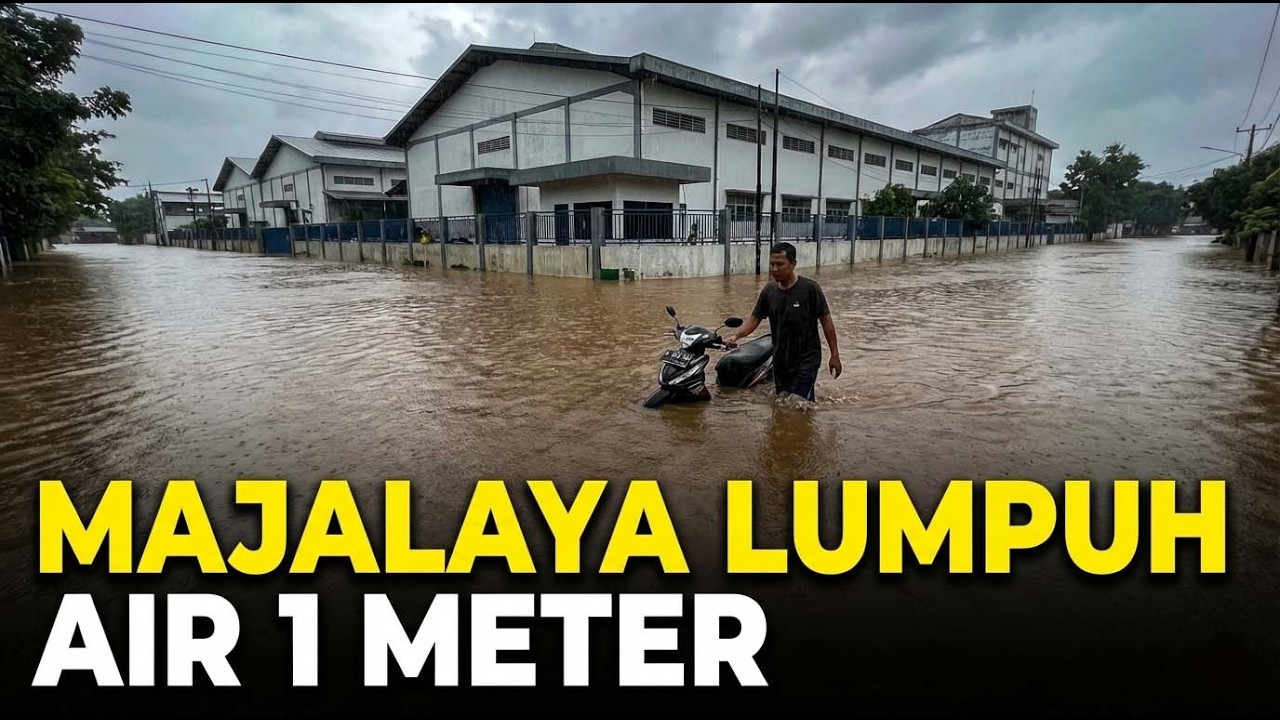 Banjir Majalaya Hari Ini: Akses Jalan Laswi Terputus, Ketinggian Air Capai 1 Meter