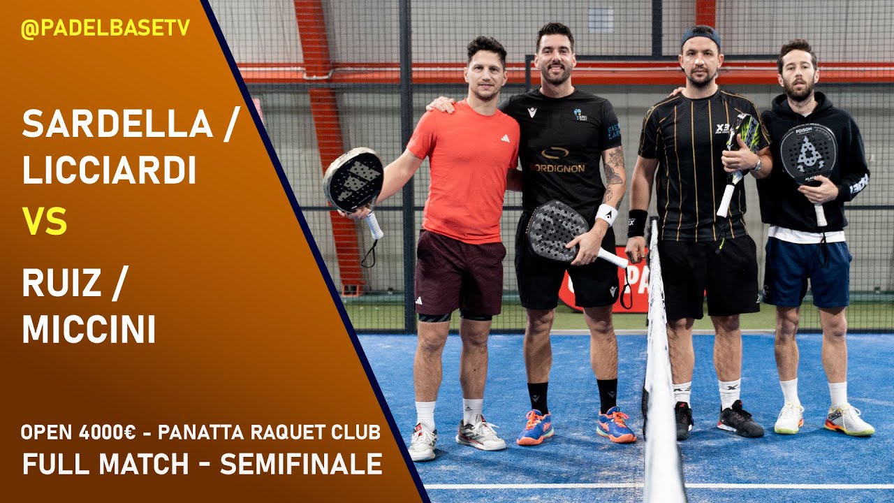 SEMIFINALE MASCHILE - OPEN 4000€ - Sardella / Licciardi Vs Ruiz / Miccini