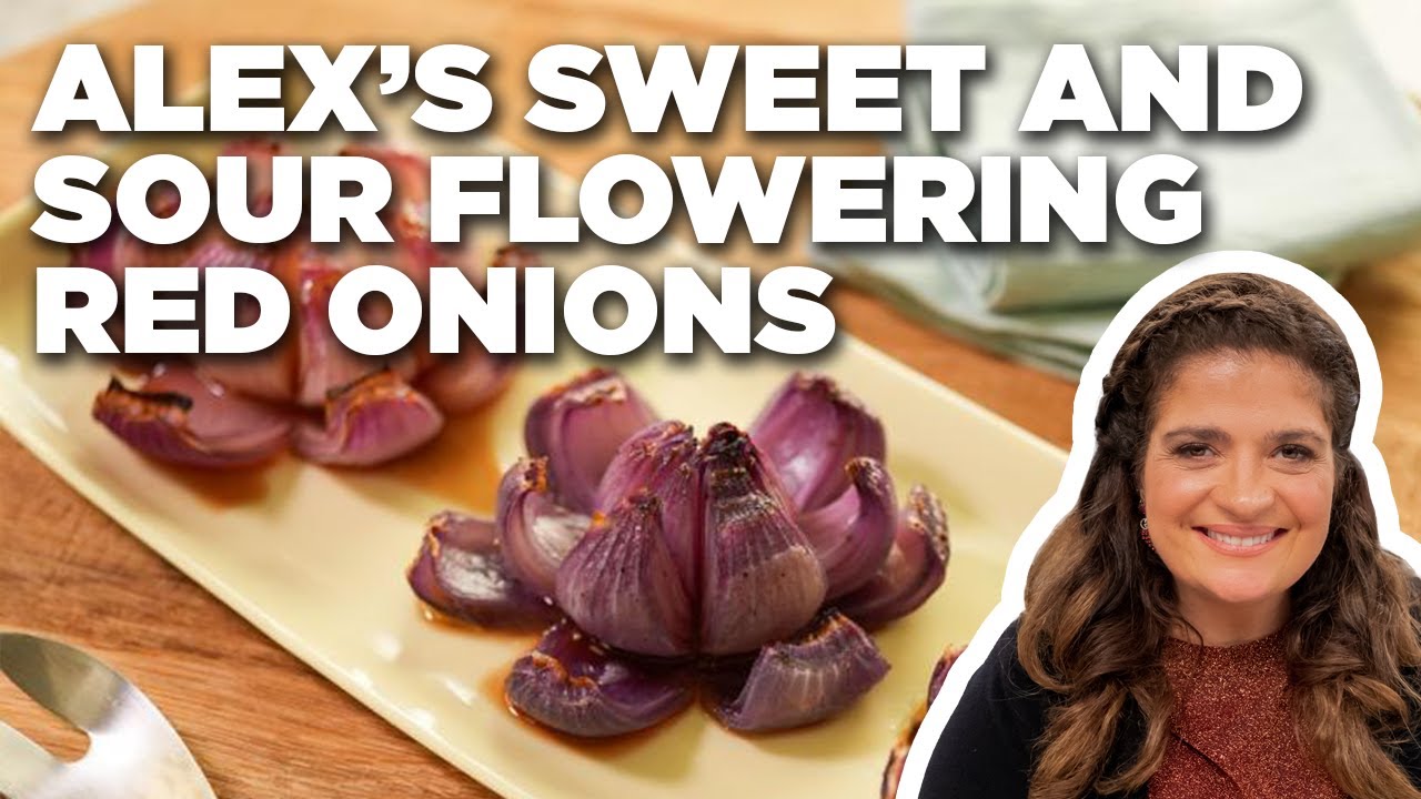 Alex Guarnaschelli's Sweet and Sour Flowering Red Onions | The Kitchen | Food Network