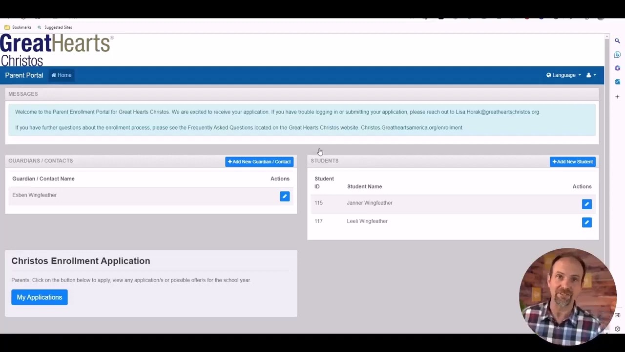Applying for Great Hearts Christos Enrollment