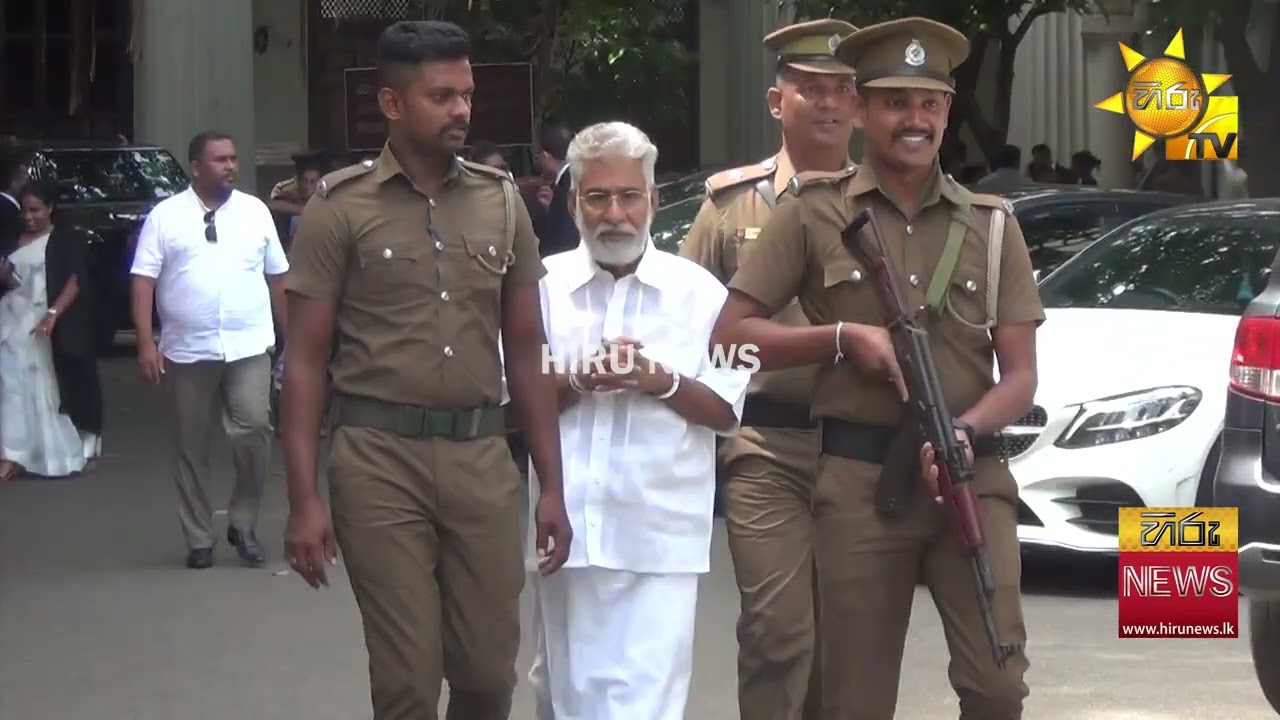 අධිචෝදනා ලැබූ හිටපු ඇමති මර්වින් සිල්වා බන්ධනාගාර බසයේ නැගී යළි ඇතුළට යයි - Hiru News
