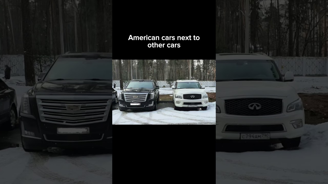 American cars next to normal cars 💀