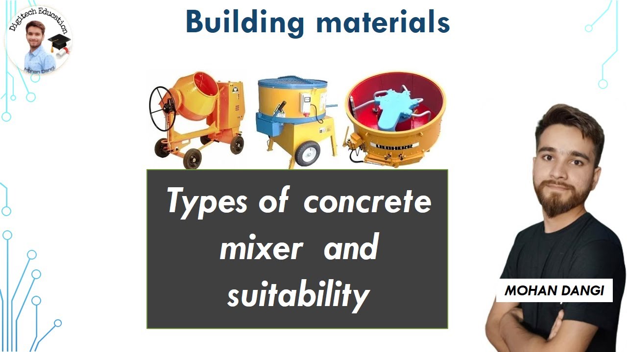 Types of concrete mixer | Construction equipment | #civilengineering  | Mohan Dangi | #concrete