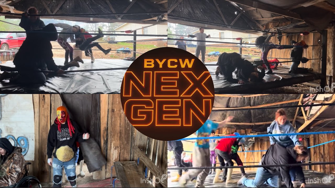 BYCW NEX-GEN S1E8 BATTLE ROYAL ENDS IN CONTROVERSY! Featuring DWUT WRESTLERS ( Backyard Wrestling )