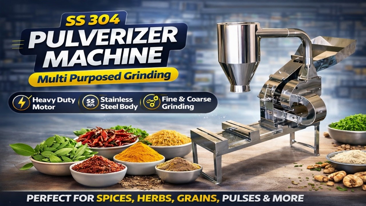 SS 304 Pulverizer Machine Multi Purposed Grinding