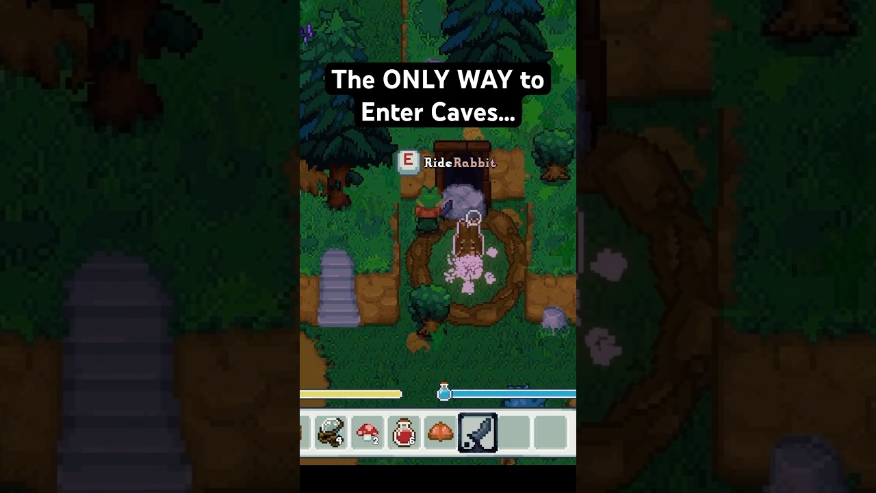 How you enter Caves in my Procedural RPG&hellip; #gaming #indiegame #gamedev