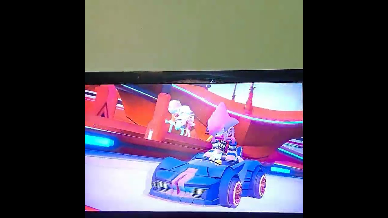 Sonic Racing Crossworlds as Espio high speed Egg grand prix rival Blaze 