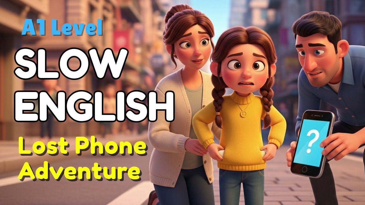 The Lost Phone Adventure | Slow English | Easy English Listening Story (A2 Level)