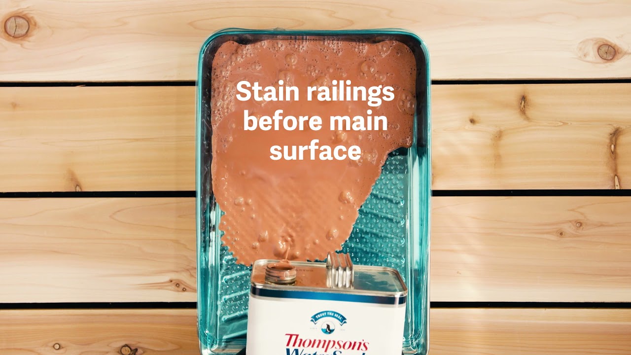 Thompson's WaterSeal - How To Apply Stain