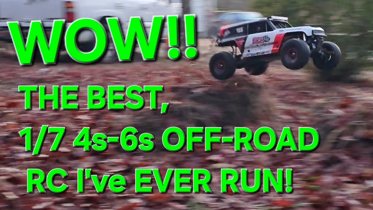 WOW! 1/7 SCALE FMS Ridge Racer & fully licensed FORD BRONCO Off-road desert race truck.