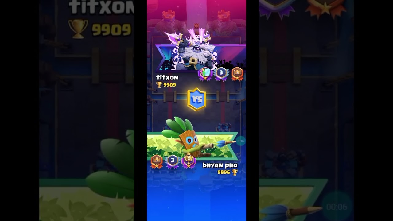 Chegamos na arena 25 nós 10k de troféus, rumo a Raqueado