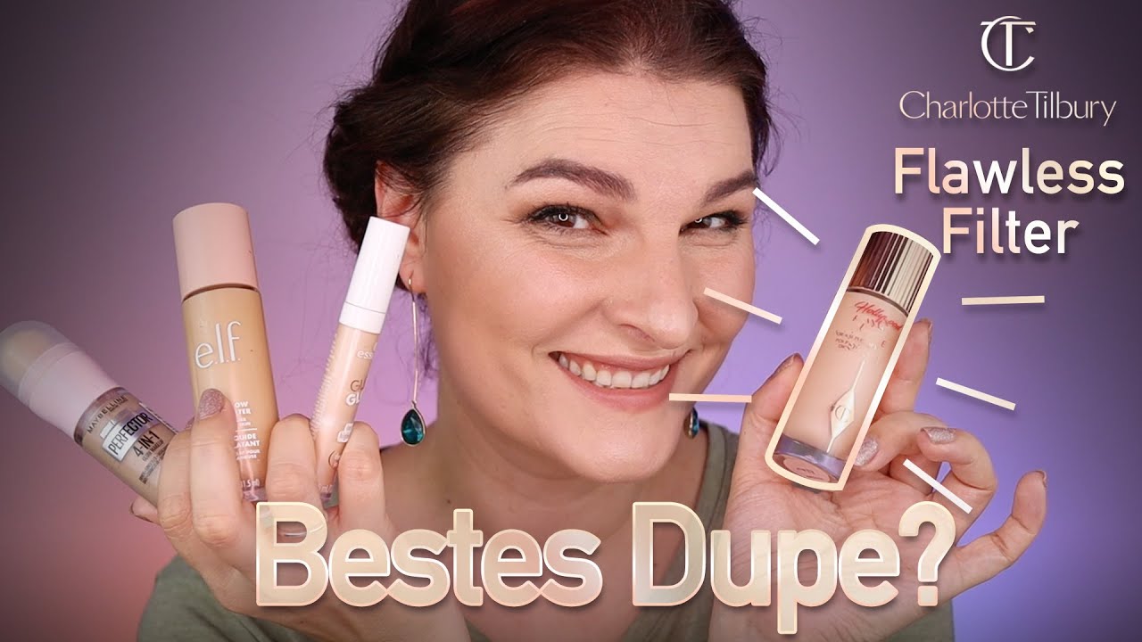 Charlotte Tilbury HOLLYWOOD FLAWLESS FILTER Dupes! elf, Maybelline 4 in 1, Essence ✨🤩✨ #misolde