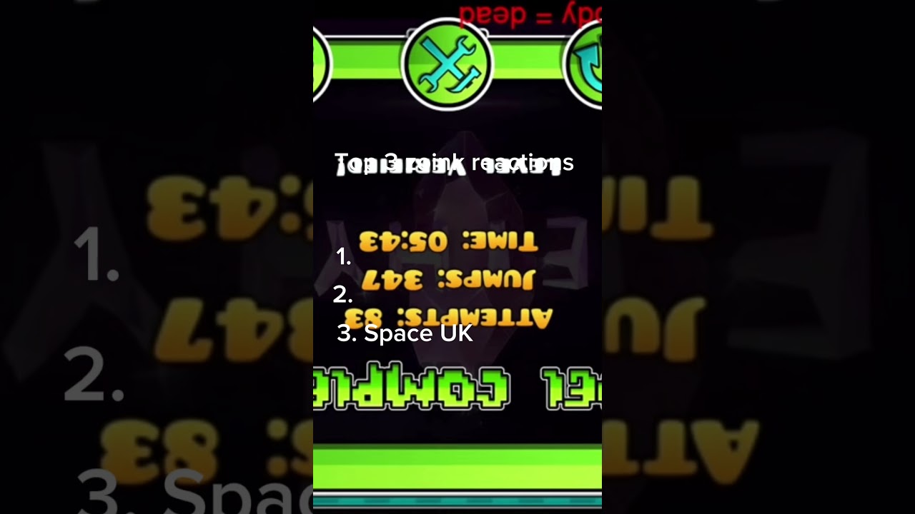 Top 3 zoink reactions with flamewall 99% fail #geometrydash #gdupdate #gd