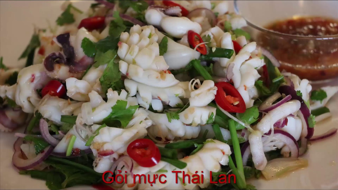 Cách làm Gỏi mực Thái Lan | BẾP VIỆT 24