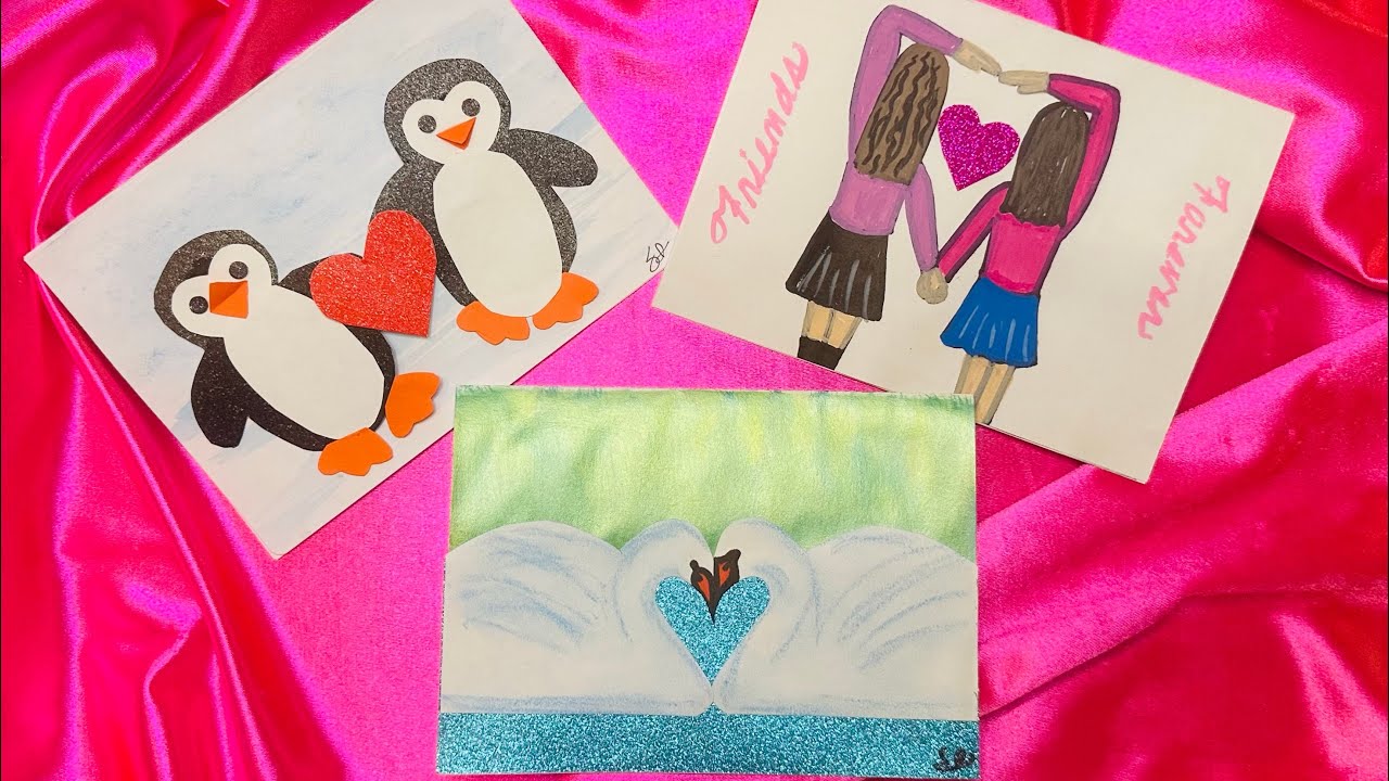 Crafting Three Amazing Valentine’s Day cards!! ❤️❤️❤️#dallasworldaquarium#missibarrasworldart 