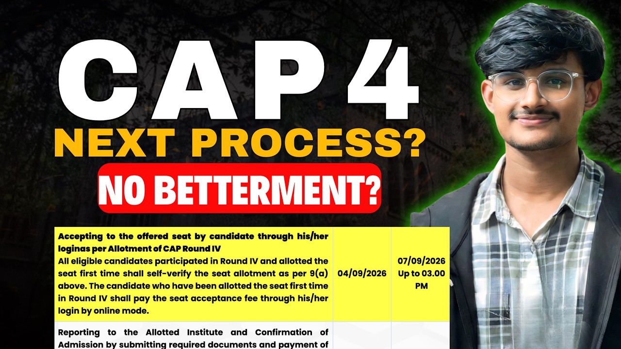 🚨Final Process: Process After Cap Round 4 | Important Documents | Fee? | Step-by-step process ⭐️