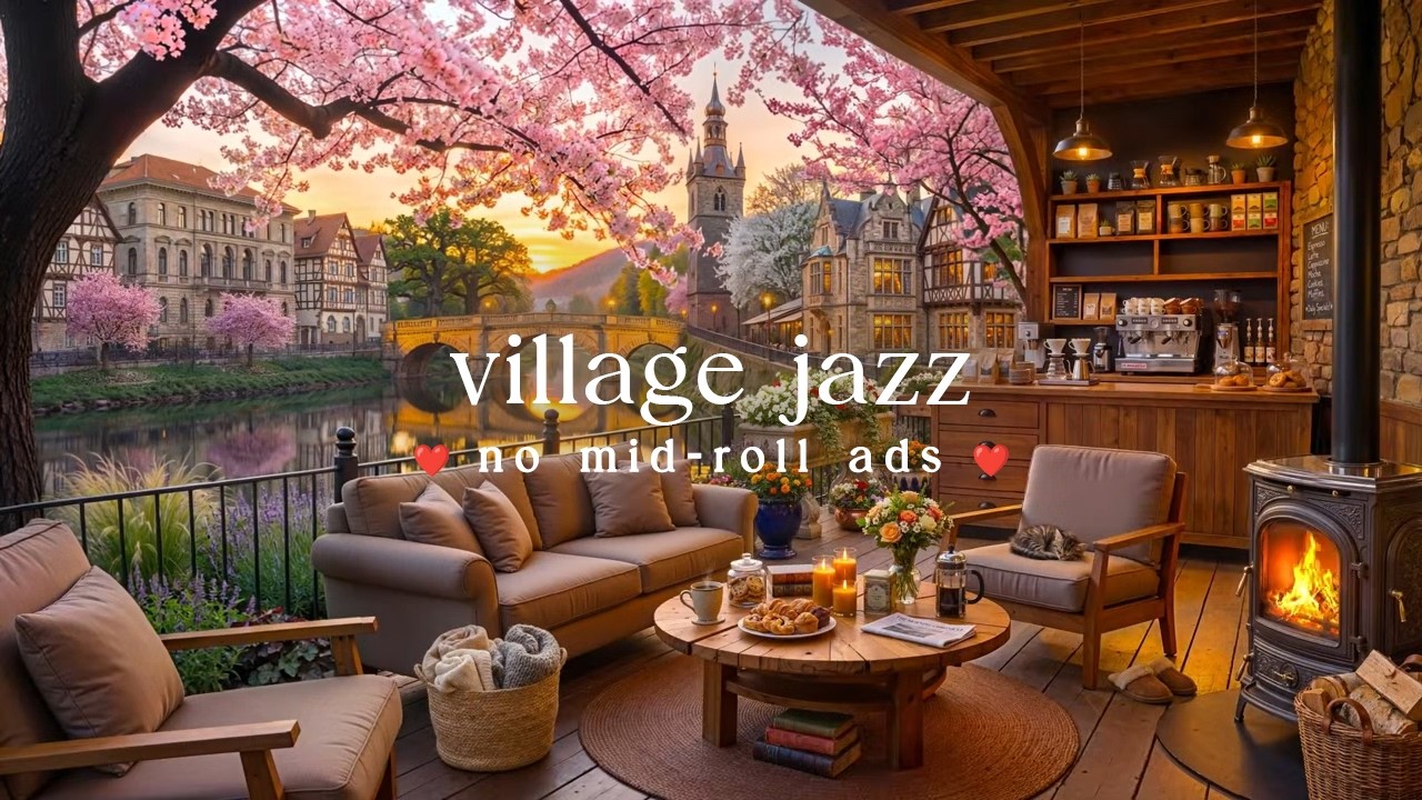 🏡 Spring Village Jazz (NO MID-ROLL ADS) &ndash; Cozy Piano Ambience for Relaxation & Focus