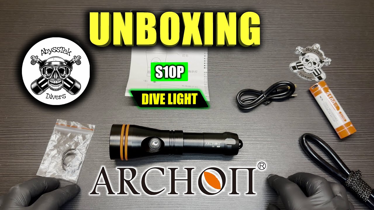 ARCHON S10P UNBOXING (2000 LUMENS DIVE LIGHT)