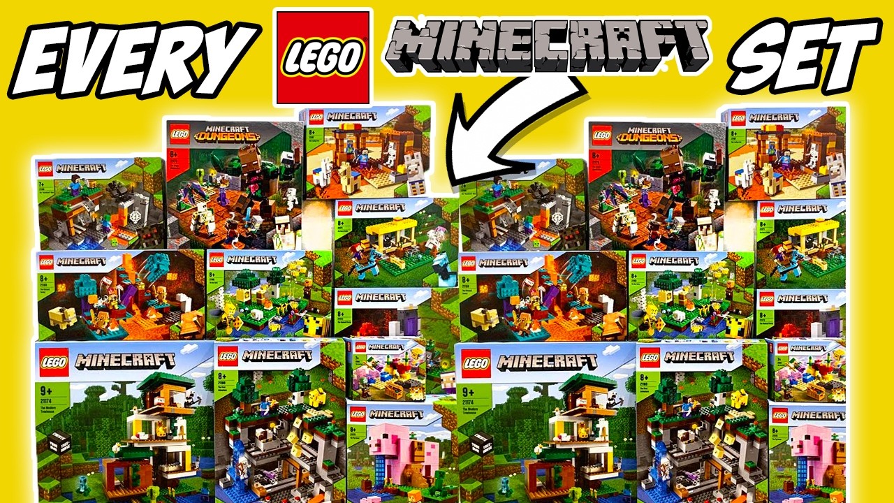 EVERY LEGO Minecraft 2021 Set in One Video! Full Collection