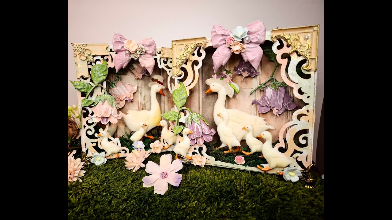Anleitung &bdquo;Shadowboxen Fr&uuml;hlingsgef&uuml;hle&ldquo; &ndash; Instructions &bdquo;Shadowboxes Spring feelings&ldquo;