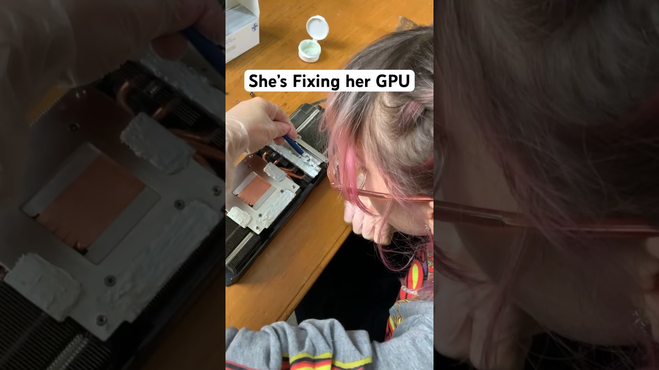 &bull;Repaste your GPU & Change Thermal Pads&bull; #pcbuild #pcgaming #gpu