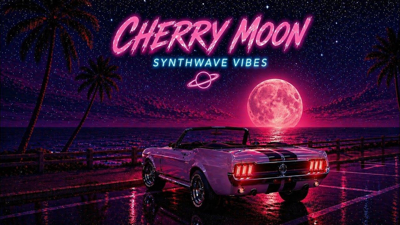 Miami Nights – Cherry Moon | Calm Chillwave Night Drive with Sax & Guitar