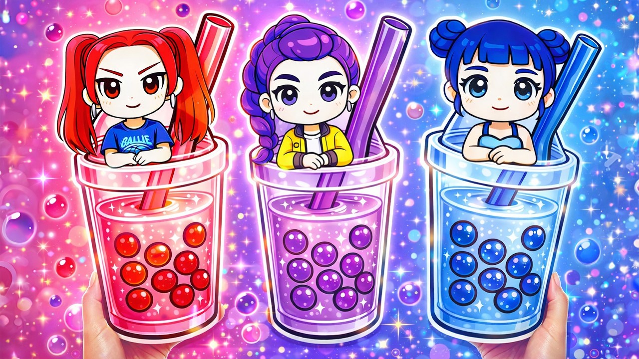 HUNTRIX & SAJA BOYS 💜 Unboxing KPOP DEMON HUNTERS Boba Pop Blind bag  ASMR