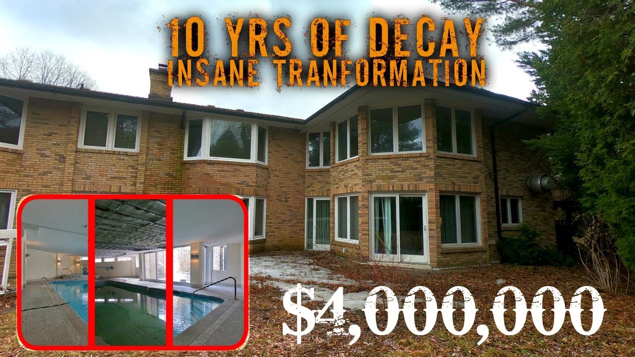 $4,000,000 Abandoned Underground Pool Mansion! 10yrs Years of Decay!