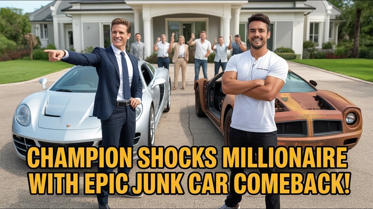 INCREDIBLE Twist: Former F1 Champion Surprises Millionaire with a Heartwarming Junk Car Challenge!