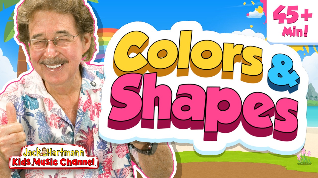 Colors and Shapes! | 45+ Minutes of Fun Colors and Shapes Songs for Kids!  Jack Hartmann