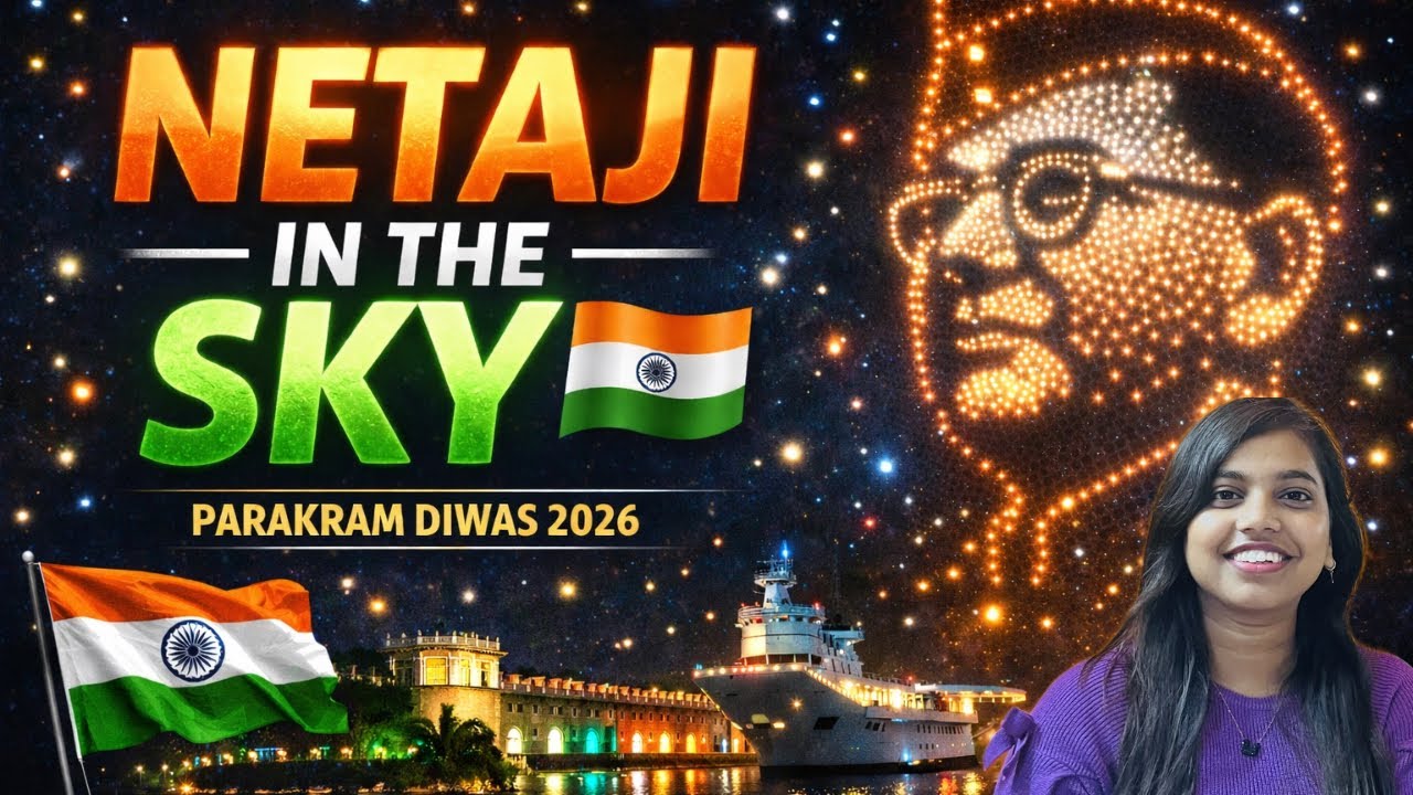 🔥 500+ Drones | Netaji in the Sky 🇮🇳 | Parakram Diwas Drone Show – Andaman