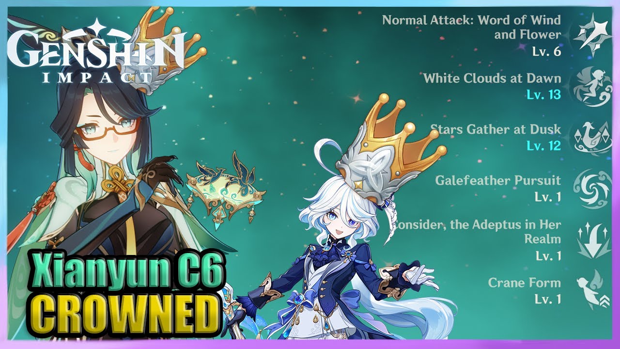 C6R5 Xianyun + C6R5 Furina Crowned Showcase | Genshin Impact