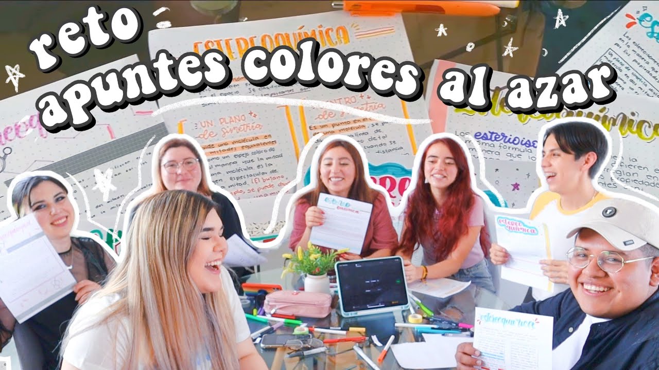 RETO: APUNTES CON COLORES AL AZAR CON STUDYGRAMMERS  - DanielaGmr ✨