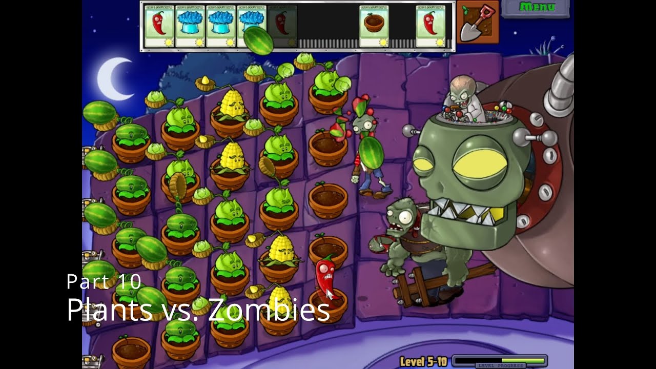 Plants vs. Zombies (Part 10 Walkthrough) (No Commentary)