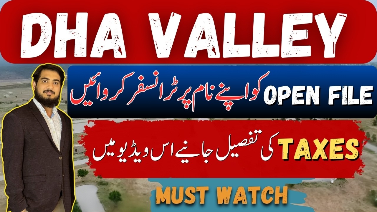 DHA VALLEY HOW TO CONVERT OPEN FILE INTO TRANSFERABLE || TAX CALCULATION ON OPEN FILE #dhavalley