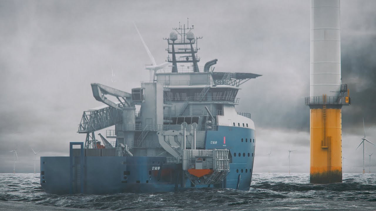 Kongsberg Maritime Offshore Wind Animation
