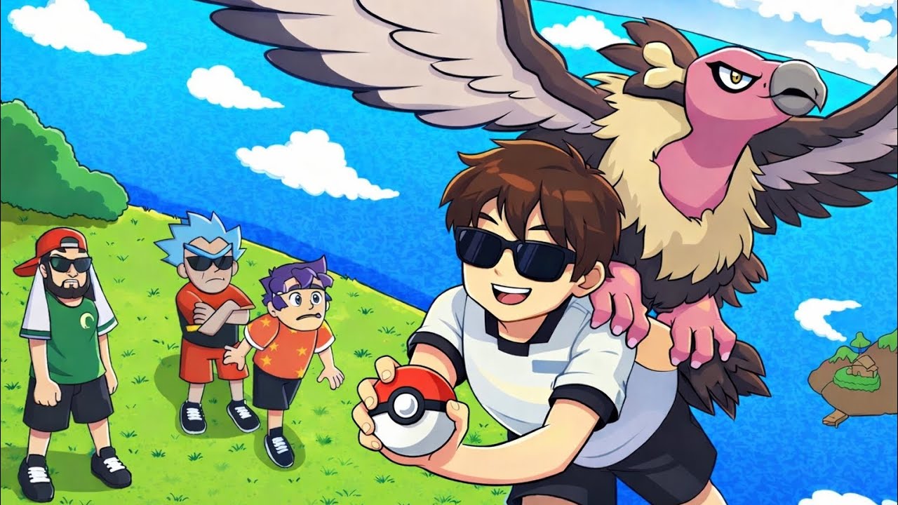 Capturando meu primeiro Pokémon do meu time no PIXELMON GUERRA FINAL.
