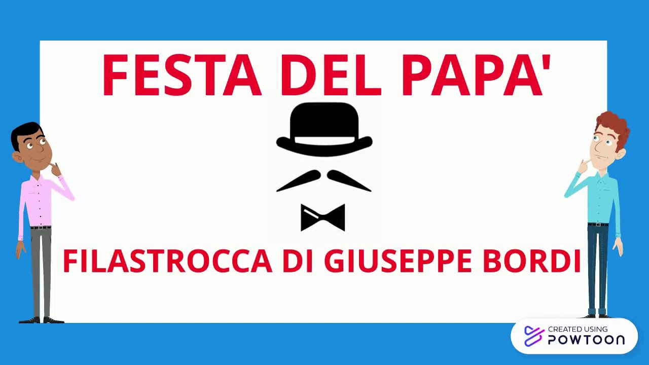 FESTA DEL PAPA'  - FILASTROCCA DI GIUSEPPE BORDI