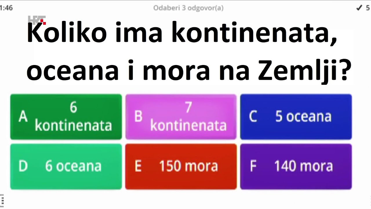 3. razred - Kviz o Zemlji - Priroda i društvo