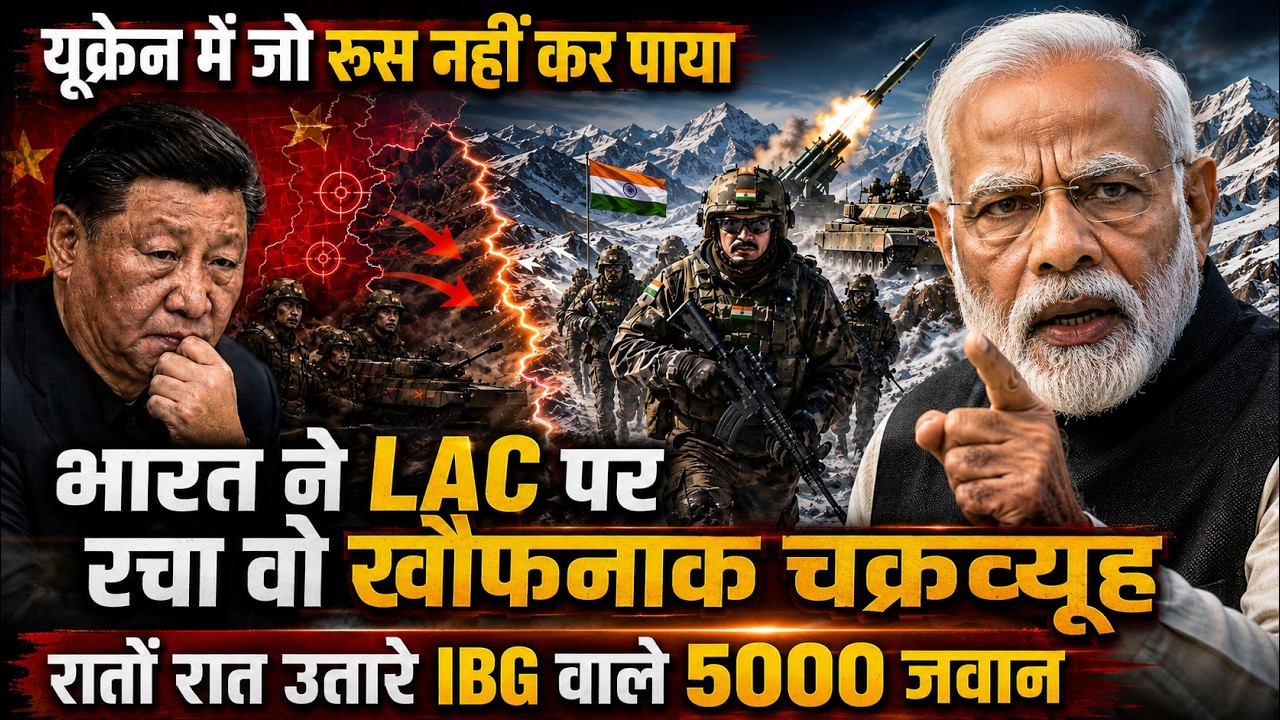 यूक्रेन में जो रूस नहीं कर पाये, भारत ने LAC पर रचा वो खौफनाक चक्रव्यूह, IBG वाले 5000 जवान उतारे