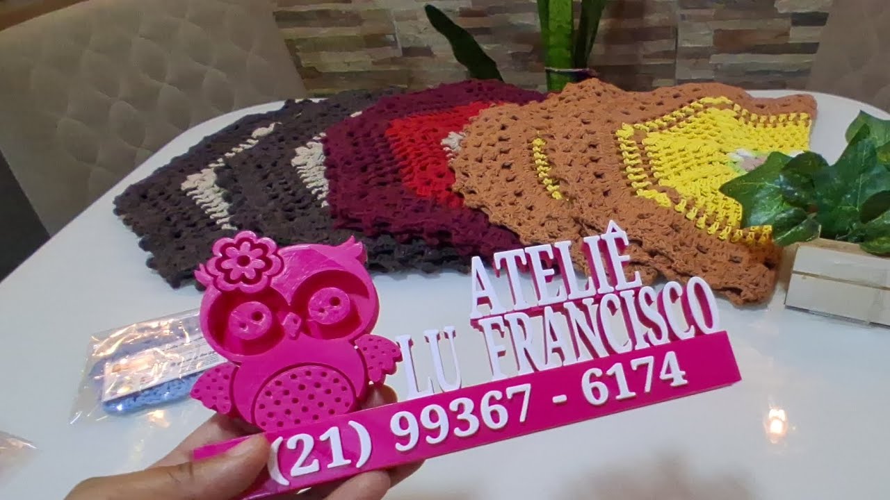 Venda realizada e comprinha. Que benção! ##crochet #casa #decoração 