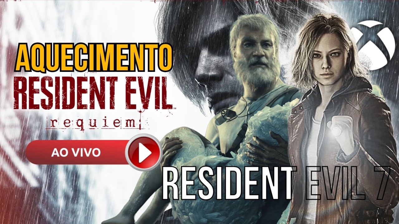 🔴É Hora do AQUECIMENTO Para RESIDENT EVIL REQUIEM Ao Vivo! | Jogando Resident Evil 7 DLCs.