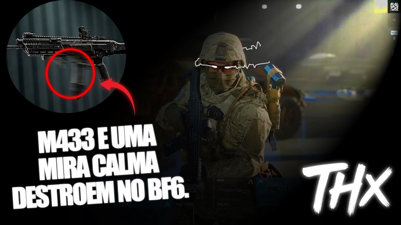 🎯 M433 e uma mira calma DESTROEM no Battlefield 6 | Gameplay Satisfatória e Sem comentários #bf6