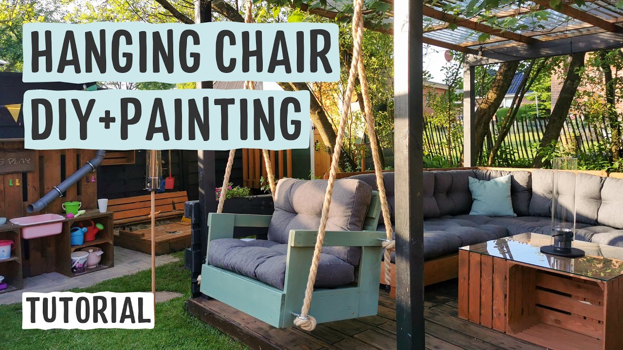 DIY Pallet Hanging Chair & Spray Painting with W600 🛠️ Step‑by‑Step | WAGNER
