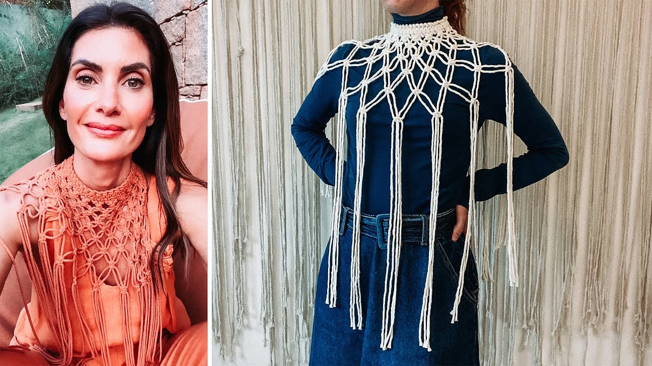 Gola de Macramê da Isabella Fiorentino | Tutorial Passo a Passo