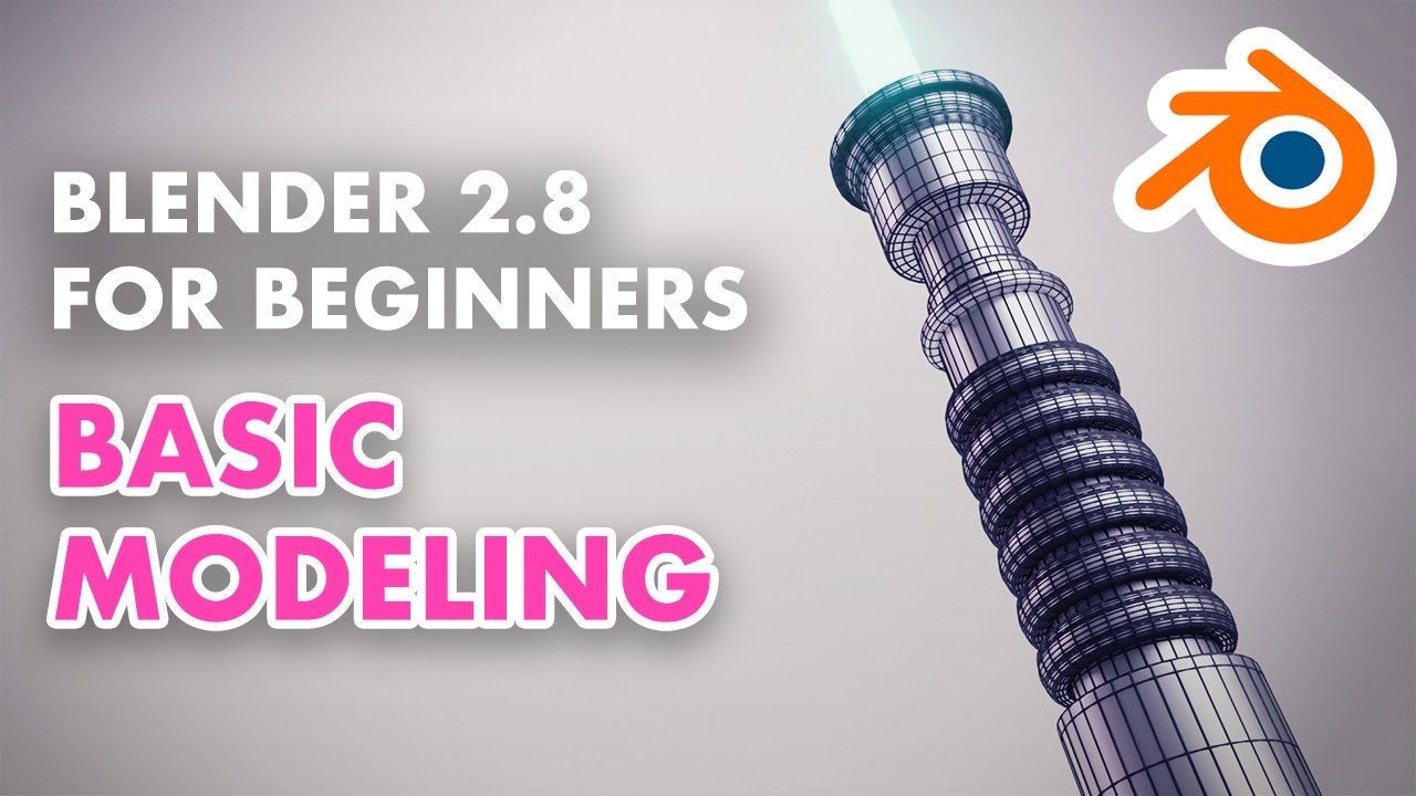 Blender 2.8 for Beginners - Making a 3D Lightsaber - Basic Modeling (2/5)