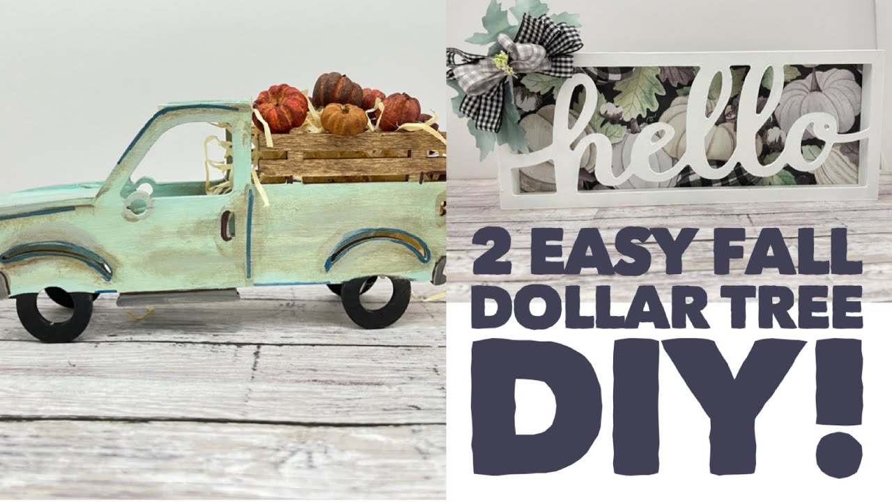 2 Easy Fall Dollar Tree DIY