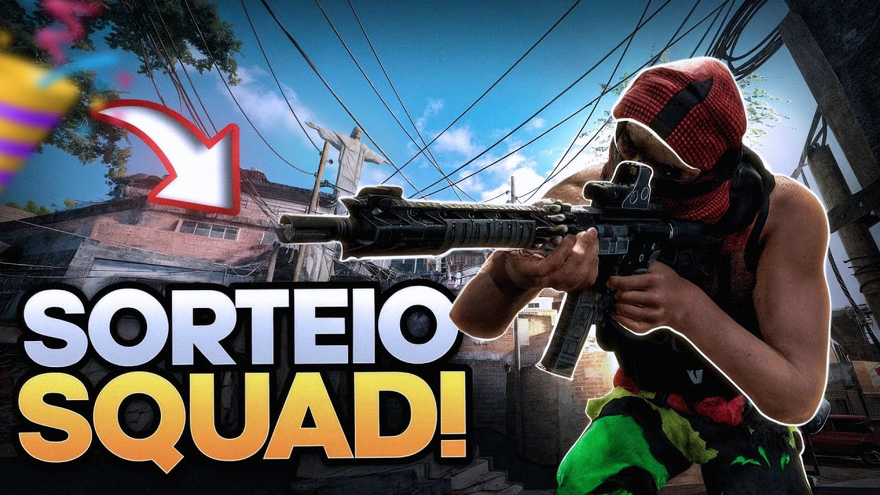 💣 SQUAD MOD FAVELA GR&Aacute;TIS?! ISSO MESMO! (SORTEIO ROLANDO)